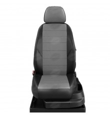 Чехлы на сиденья АвтоЛидер для Hyundai Accent (1999-2012) черно-Серые  Артикул HY15-0200-HY15-0201-EC02