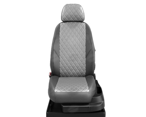 Чехлы на сиденья АвтоЛидер для Citroen Berlingo фургон (2008-2015) светло-Серые, темно-Серые Артикул PG21-0606-CI04-0305-EC17-R-sgr Фото