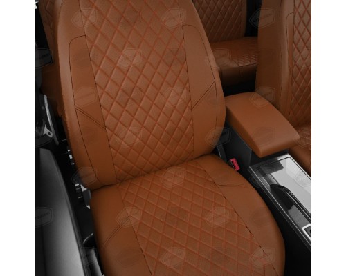 Чехлы на сиденья АвтоЛидер для BMW 1-Серия (F20) (2011-2019) паприка Артикул BW02-0101-BW02-0103-EC28-R-ppk Фото