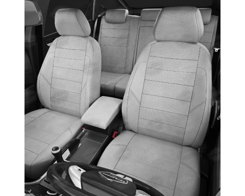 Чехлы на сиденья АвтоЛидер для BMW 1-Серия (F20) (2011-2019) черно-желтый Артикул BW02-0102-BW02-0104-EC33 Фото