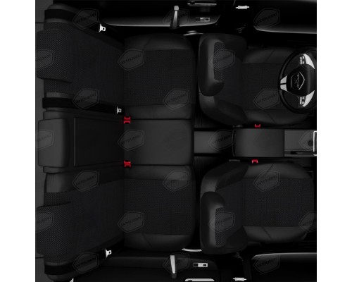 Чехлы на сиденья АвтоЛидер для Suzuki Vitara (1998-2005) черная готика, жаккард Артикул SZ25-0301-CH03-1301-KK4 Фото