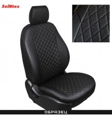 Чехлы на сиденья из экокожи Ромб для Kia Sportage (2015-2020) 40/60 Артикул 88598