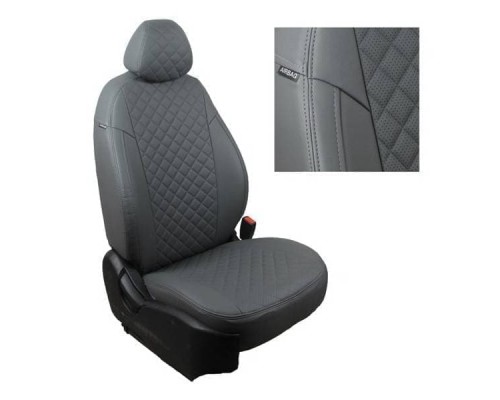 Чехлы на сиденья Автопилот Ромб для Hyundai Solaris седан (2017-2023) Артикул kha-so-solaris-ii-sese-r Фото