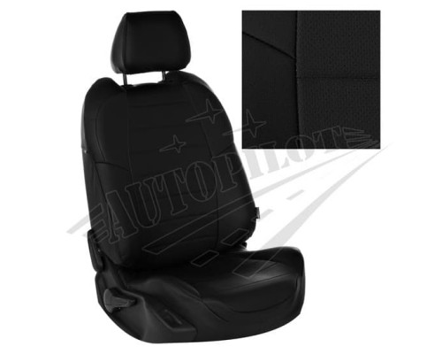 Чехлы на сиденья из экокожи (черные) для Hyundai Sonata (DN8) с 19г. Фото