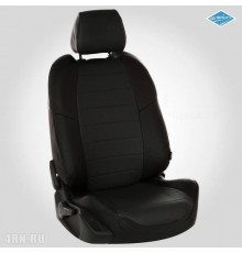 Чехлы на сиденья "Автопилот" для Hyundai Elantra (AD) (2015-2020) Черные, темно-Серые Артикул kha-el-g1-chets-e