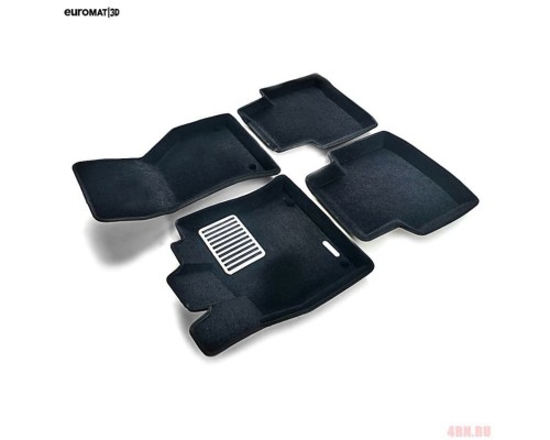 Ворсовые коврики Euromat3D Lux  для Volkswagen Arteon (2017-2023) Артикул EM3D-005411 Фото