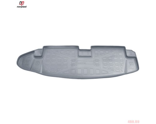 Коврик в багажник Norplast для Chevrolet TrailBlazer (GM 800) (2013-2015) (7 мест) (Серый цвет) Артикул NPA00-T12-780-G Фото