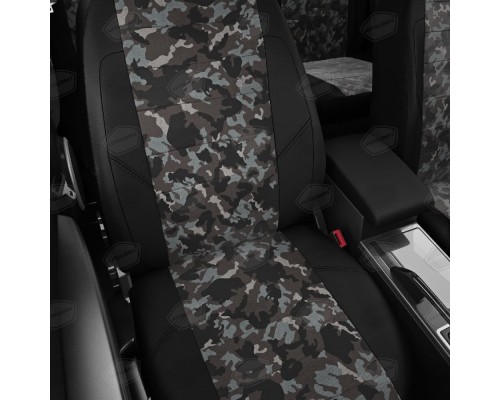 Чехлы на сиденья АвтоЛидер для Volvo S40 (2003-2007) Черные, брезент НАТО Артикул VL33-0201-VL33-0401-BREZ02 Фото