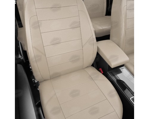 Чехлы на сиденья АвтоЛидер для Fiat Fullback 4 дв. (2016-2020) кремовый Артикул MI18-1104-FI08-0401-EC25 Фото