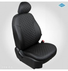 Чехлы на сиденья "Автопилот" для Hyundai Elantra (AD) (2015-2020) Черные ромб Артикул kha-el-g1-chch-r