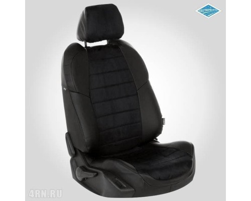 Чехлы на сиденья Автопилот для Hyundai Elantra (AD) (2015-2020) черная алькантара Артикул kha-el-g1-chch-a Фото