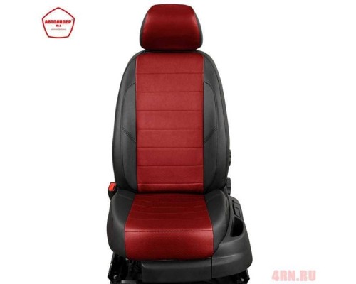 Чехлы на сиденья АвтоЛидер для Hyundai Porter (2003-2013) черно-красный  Артикул HY15-1301-EC06 Фото