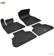 Резиновые коврики в салон автомобиля Gumarny Zubri для BMW X5 (G05) (2019-2023) с оригинальными фиксаторами "BMW Velcro" Артикул ST 32-00407