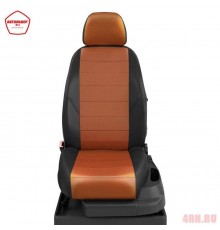 Чехлы на сиденья АвтоЛидер для Nissan Teana (2014-2020) черно-фокс  Артикул NI19-0603-EC10