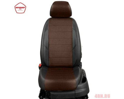 Чехлы на сиденья АвтоЛидер для Ford S-Max (2006-2015) черно-шоколад  Артикул FD13-0601-EC11 Фото