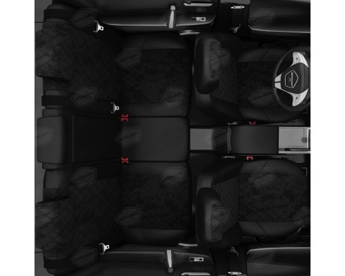 Чехлы на сиденья АвтоЛидер для Citroen C4 Aircross (2012-2017) Черные Артикул MI18-0801-CI04-0110-PG21-0504-EC14-R-blk Фото