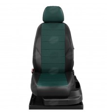 Чехлы на сиденья АвтоЛидер для Suzuki SX4 C-Cross (2013-2023) черно-зелёный Артикул SZ25-0203-SZ25-0305-EC34