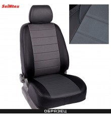 Чехлы на сиденья из экокожи для Kia Ceed (2018-2023) 40/60 серые Артикул 89895