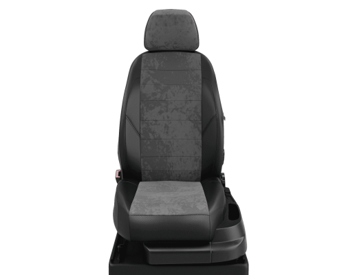 Чехлы на сиденья АвтоЛидер для Opel Zafira C (2012-2019) Черные Серые алькантара Артикул OP20-0504-EC13 Фото