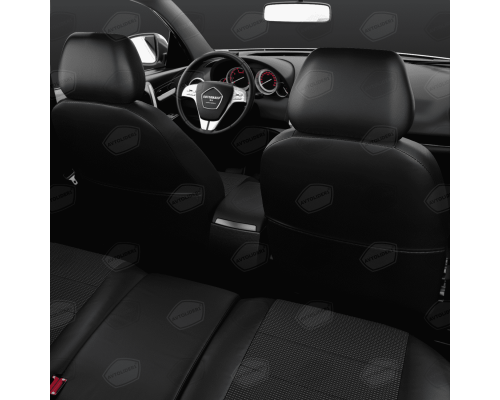 Универсальные чехлы Avtolider, Квадрат Жаккард / Чёрный, Артикул: UKK31-0108 Фото