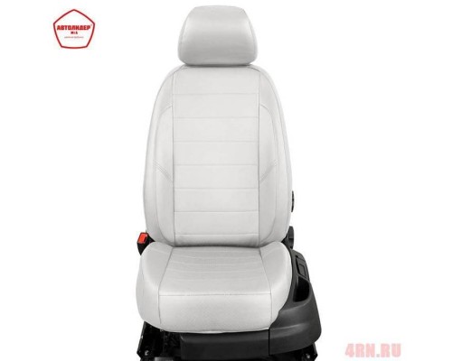 Чехлы на сиденья АвтоЛидер для Toyota Land Cruiser Prado 120 (2002-2009) белый  Артикул TA27-1202-EC24 Фото
