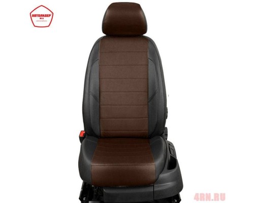 Чехлы на сиденья АвтоЛидер для Ford C-Max (2010-2019) черно-шоколад  Артикул FD13-0402-EC11 Фото