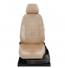 Чехлы на сиденья АвтоЛидер для Hyundai Solaris (2017-2023) Бежевые Артикул HY15-0607-KA15-0308-EC26