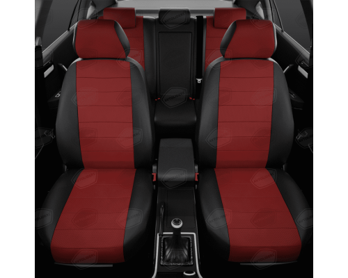 Универсальные чехлы Avtolider, Черно-Красные Артикул: UEK31-0104 Фото