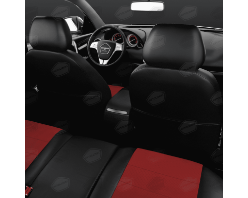 Универсальные чехлы Avtolider, Черно-Красные Артикул: UEK31-0104 Фото