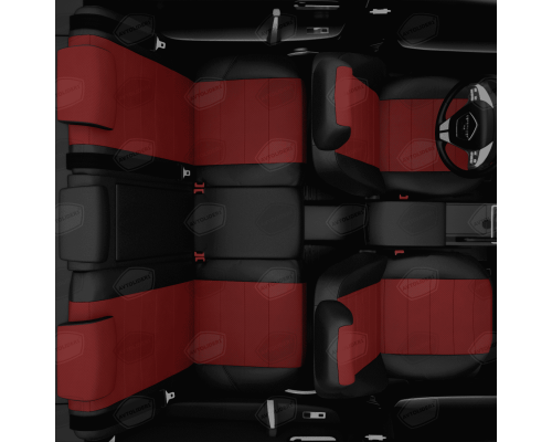 Универсальные чехлы Avtolider, Черно-Красные Артикул: UEK31-0104 Фото