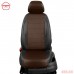 Чехлы на сиденья АвтоЛидер для Volkswagen Caddy (2004-2015) черно-шоколад  Артикул VW28-1201-EC11 Фото