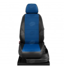 Чехлы на сиденья АвтоЛидер для Renault Sandero (2008-2014) черно-синий Артикул RN22-0501-RN22-0511-RN22-EC05