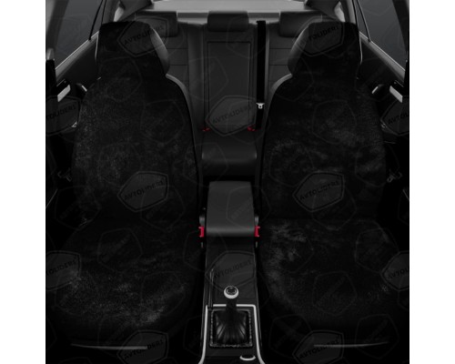 Меховые накидки, 1шт. (натуральная овчина, короткий ворс) Цвет: Черные Фото