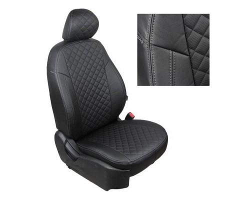 Чехлы на сиденья Автопилот Ромб для Nissan Qashqai (2014-2021) Артикул ni-kk-kk14-chch-r Фото