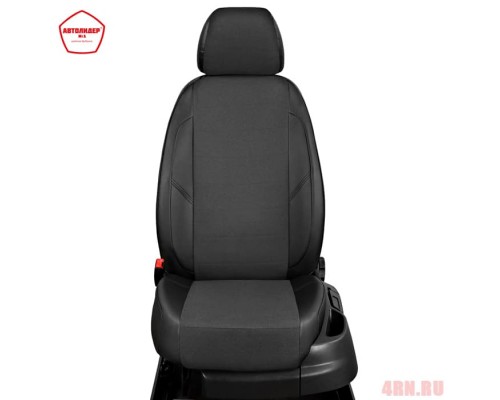 Чехлы на сиденья АвтоЛидер для Chevrolet Aveo (2012-2015) Черные креп Артикул CH03-0203-KK1 Фото
