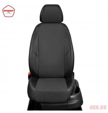 Чехлы на сиденья АвтоЛидер для Kia Ceed (2006-2012) Черные креп Артикул KA15-0401-KK1