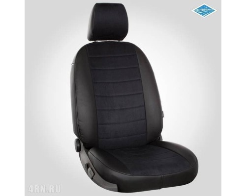 Чехлы на сиденья Автопилот для Hyundai Elantra (MD) (2011-2016) Черные велюр, федерер Артикул kha-el-e5-chf-v Фото