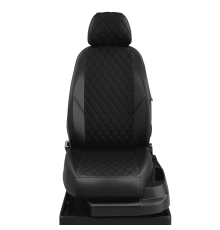 Чехлы на сиденья АвтоЛидер для Nissan Note (2005-2014) чёрный/чёрный ( РОМБ: Чёрный )  Артикул NI19-0201-EC01-R-blk