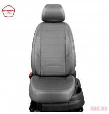 Чехлы на сиденья АвтоЛидер для Seat Leon (2013-2020) темно-Серые  Артикул SU36-0001-EC20