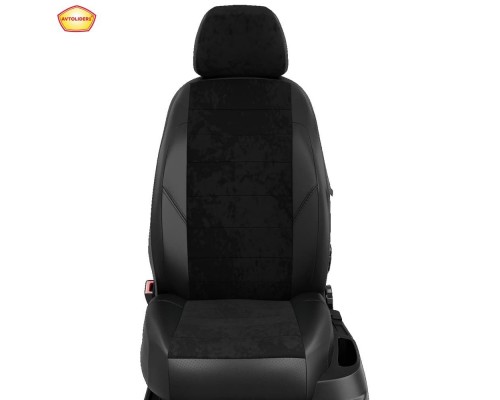 Чехлы на сиденья АвтоЛидер для Renault Duster (2021-2023) Черные-алькантара Артикул RN22-0307-EC14 Фото