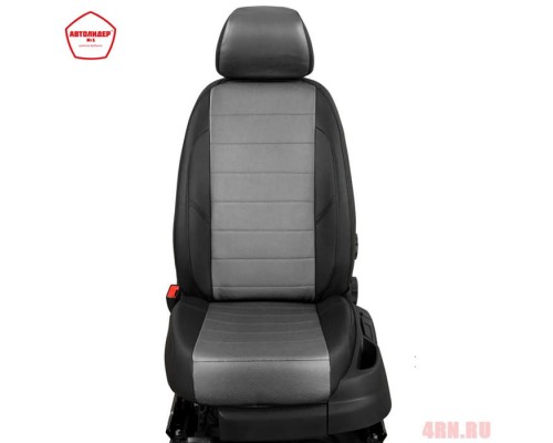 Чехлы на сиденья АвтоЛидер для Ford Fiesta (2001-2009) черно-Серые  Артикул FD13-0101-EC02 Фото