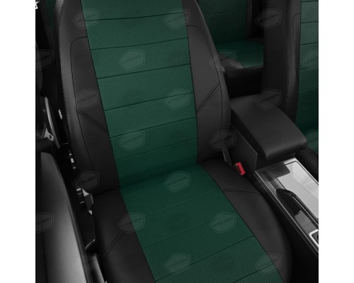Чехлы на сиденья АвтоЛидер для Ford Kuga (2008-2013) черно-зелёный Артикул FD13-0304-FD13-0801-EC34 Фото