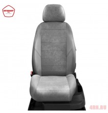 Чехлы на сиденья АвтоЛидер для Mazda 6 (2013-2023) светло-серая алькантара Артикул MZ16-0305-EC15