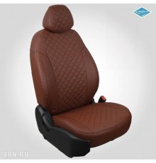 Чехлы на сиденья "Автопилот" для Nissan X-Trail (T31) (2007-2014) коричневый ромб Артикул ni-kht-t31-koko-r