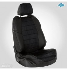 Чехлы на сиденья "Автопилот" для Toyota Camry (XV50) (2011-2014) черная алькантара Артикул ta-km-v50-chch-a