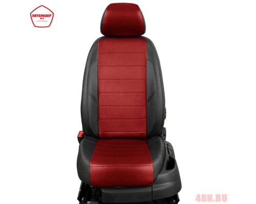 Чехлы на сиденья АвтоЛидер для Hyundai H1 Starex (2007-2021) черно-красный  Артикул HY15-1203-EC06 Фото