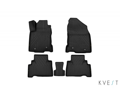 Коврики в салон 3D Kvest для Lexus NX (2014-2021) Артикул KVESTLEX00003K Фото