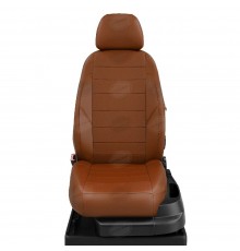Чехлы на сиденья АвтоЛидер для Hyundai Solaris (2017-2023) паприка Артикул HY15-0607-KA15-0308-EC28