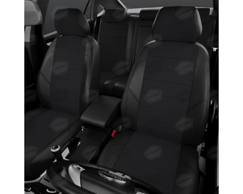 Чехлы на сиденья АвтоЛидер для Volkswagen Sharan (1995-2010) черная готика, жаккард Артикул FD13-0701-VW28-0801-KK4 Фото