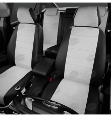 Универсальные чехлы Avtolider, Белый/чёрный, Артикул: UEK31-0105